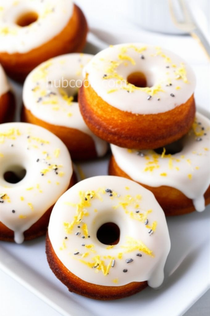 Healthier Lemon Poppy Seed Donuts