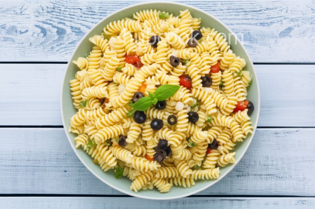 Cavatappi Pasta Salad with Tuna and Olives