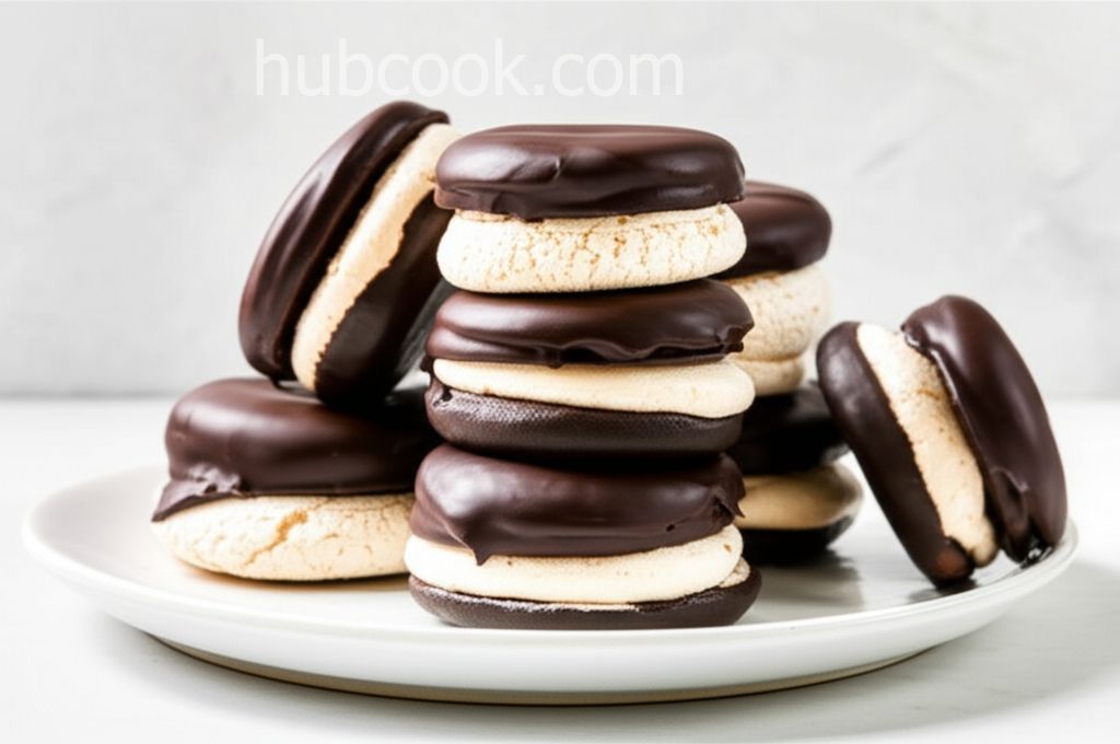 Chokladbiskvier (Swedish Chocolate Meringue Cookies)