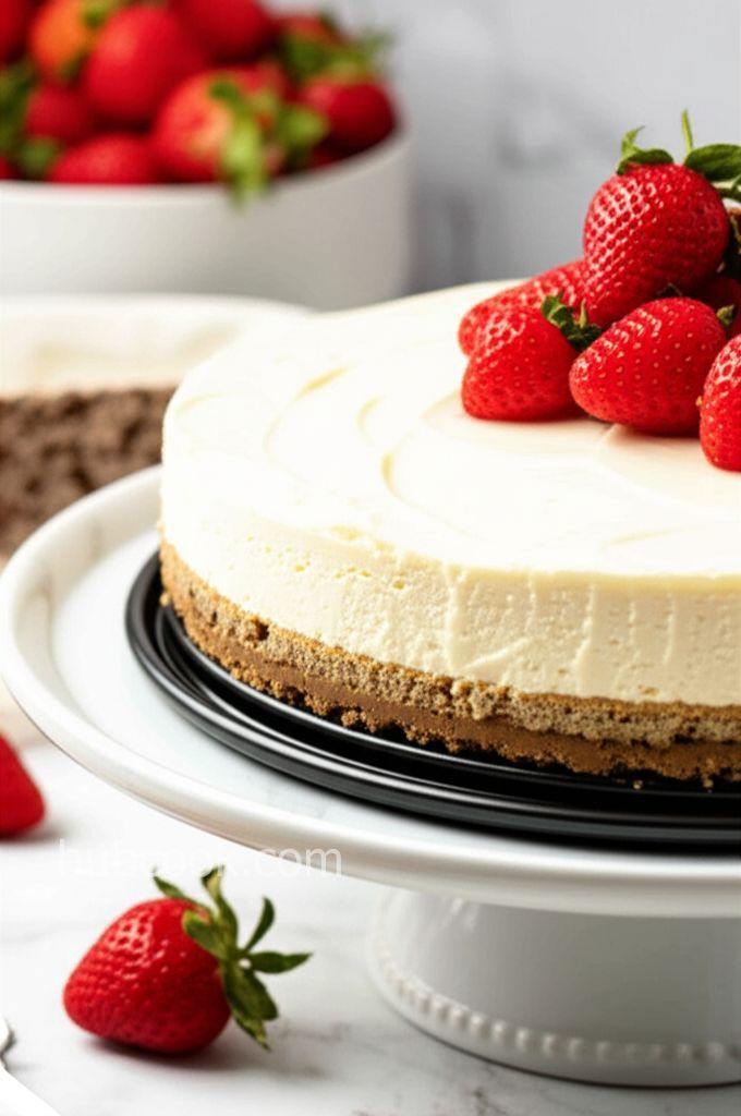 Instant Pot Cheesecake with Sour Cream Topping