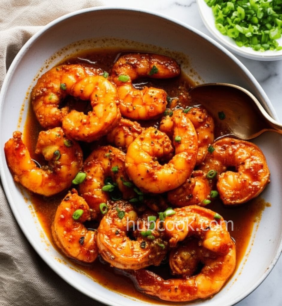 Jamaican Jerk Shrimp in Foil