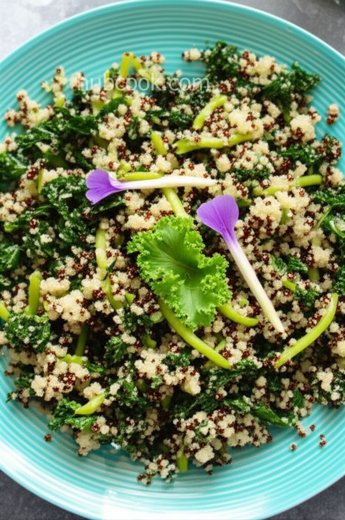 Quinoa Salad with Kale Buds