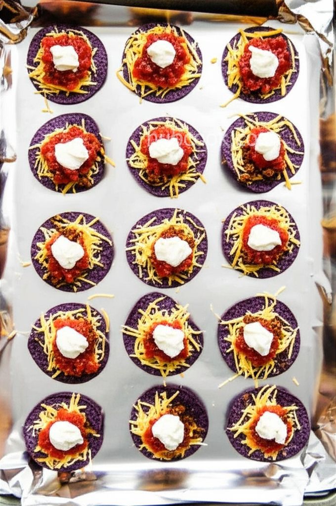 Red, White, and Blue Taco Bites
