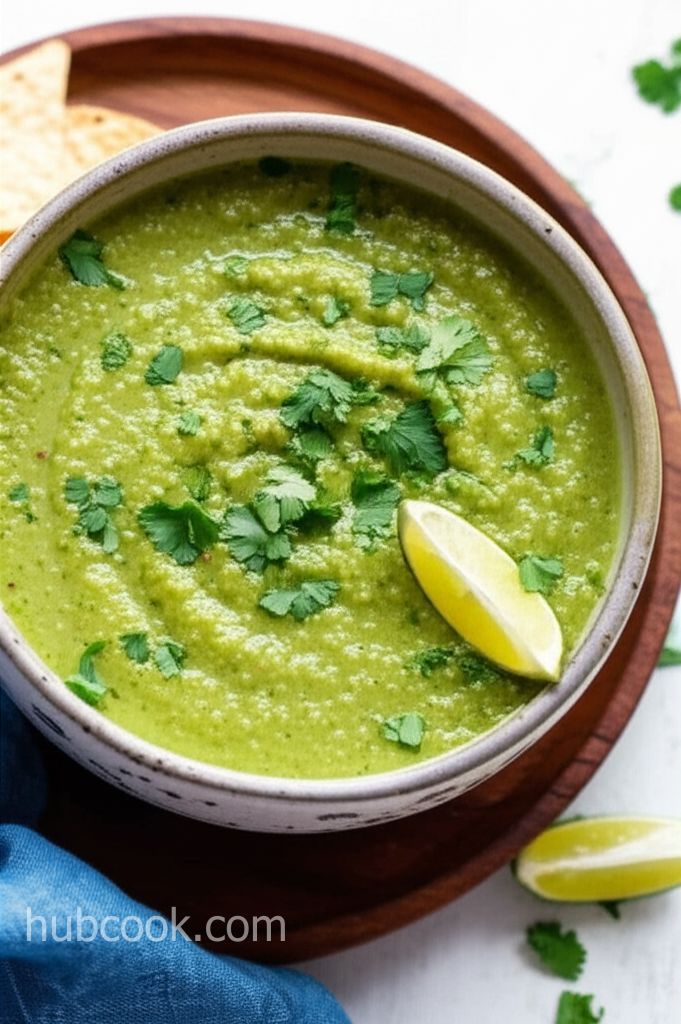 Spicy Roasted Tomatillo Salsa